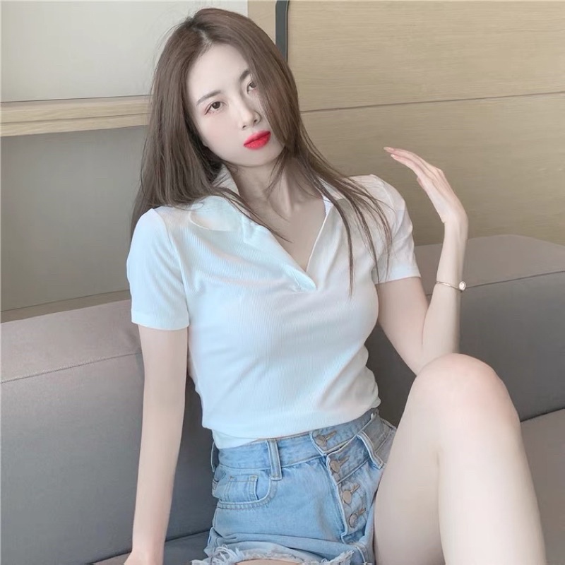 Áo cổ trụ croptop yêu 23