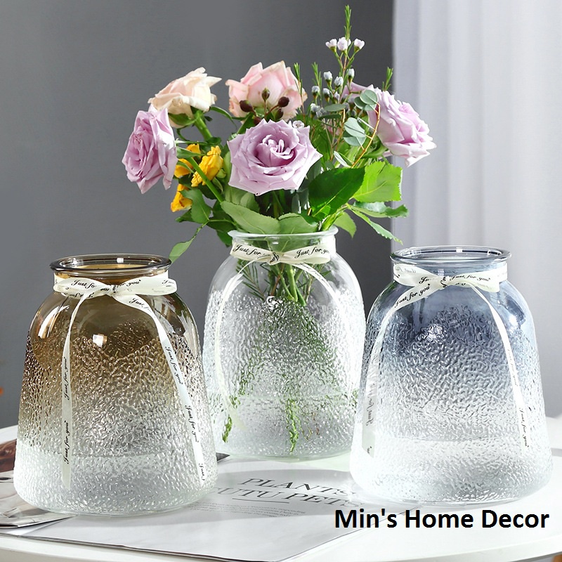 Bình cắm hoa thủy tinh, Lọ hoa thủy tinh cao cấp phong cách Băc Âu
