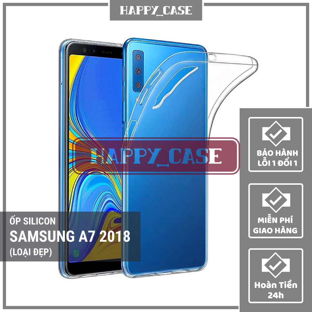 Ốp Lưng Điện Thoại Samsung A7 2018 Thin Transparent Silicon