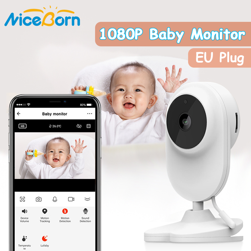 NiceBorn Camera không dâyquay ban đêm màn hình LCD 2.4GHz 4 chế độ giúp báo động khi em bé khóc