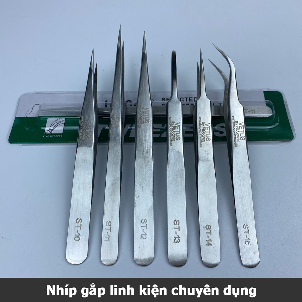  Nhíp gắp linh kiện thép không gỉ inox 304 nhíp ghép lông mi nối tóc làm móng gắp lông tổ yến 