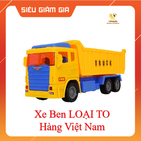 Đồ chơi mô hình - đồ chơi nhựa an toàn xe ben long thủy loại lớn hàng việt nam xe ben đồ chơi cỡ lớn