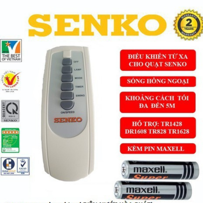 Remote điều khiển từ xa quạt Senko.SALE XẢ HÀNG