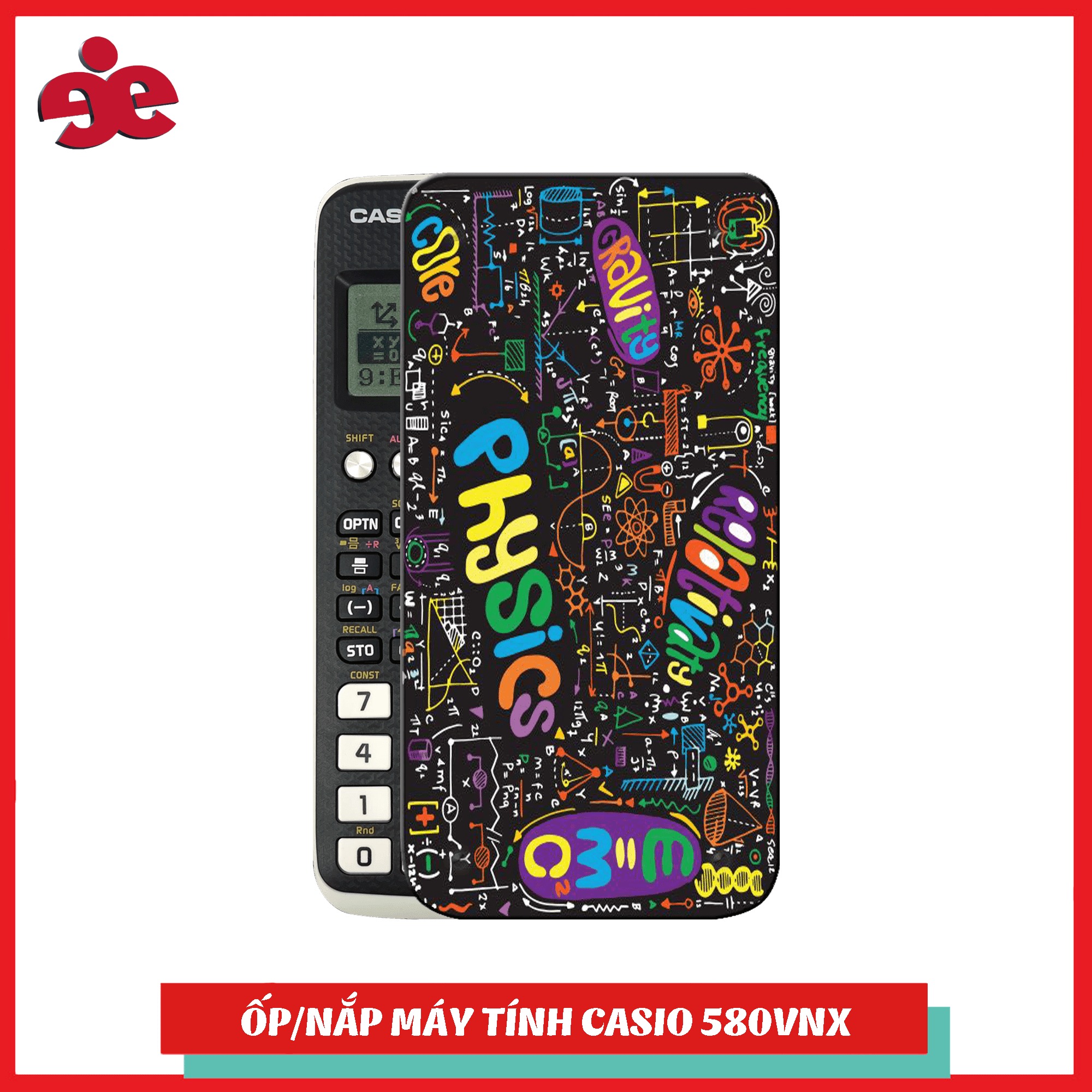 Ốp/nắp máy tính casiofx 580 VNX - Nhận in theo yêu cầu