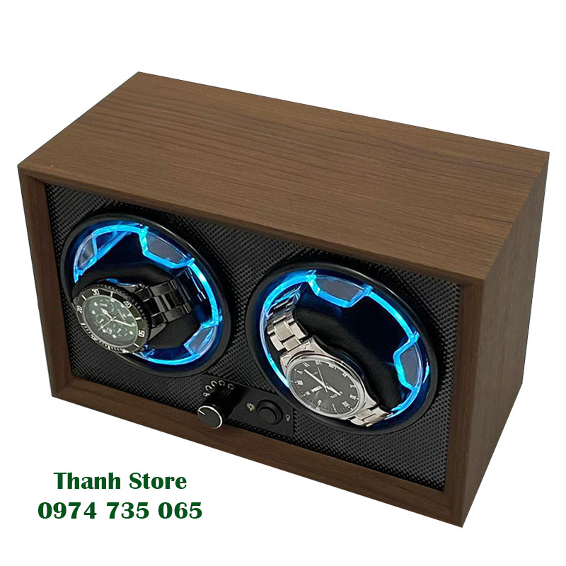 Hộp xoay đồng hồ - Lên dây cót đồng hồ cơ Automatic - Hộp đựng đồng hồ cơ 1 xoay - Watwinder