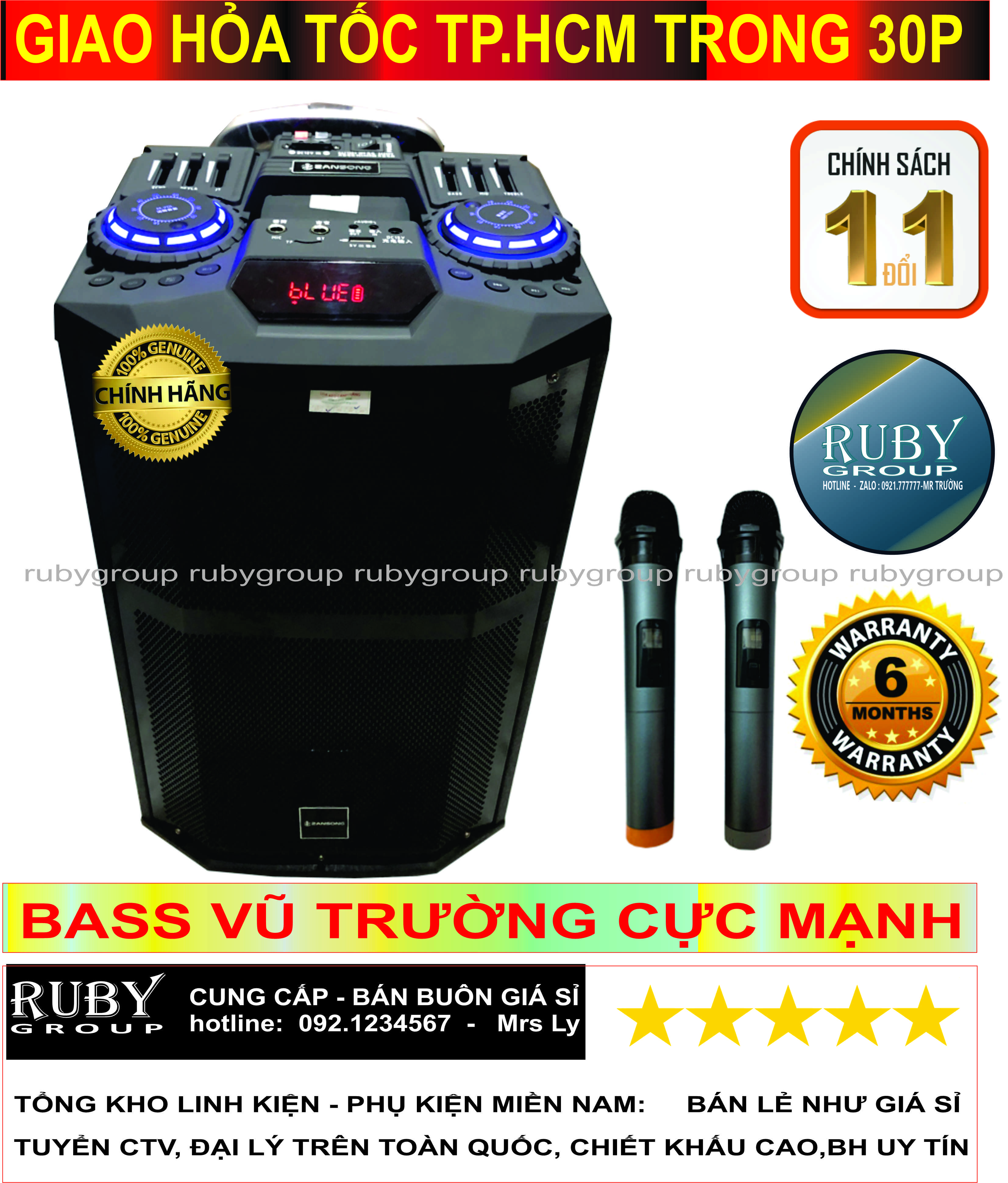 Loa kéo bluetooth karaoke dj k5 8 inch và 10 inch chính hãng tặng kèm 2 micro – ruby group