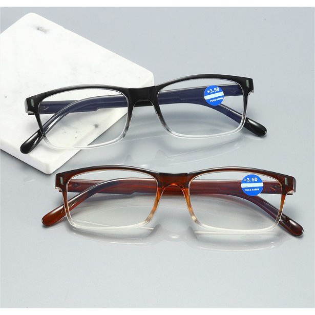 kính lão gọng nhựa gọng nâu và đen đanh cho người già trên 40 tuổi