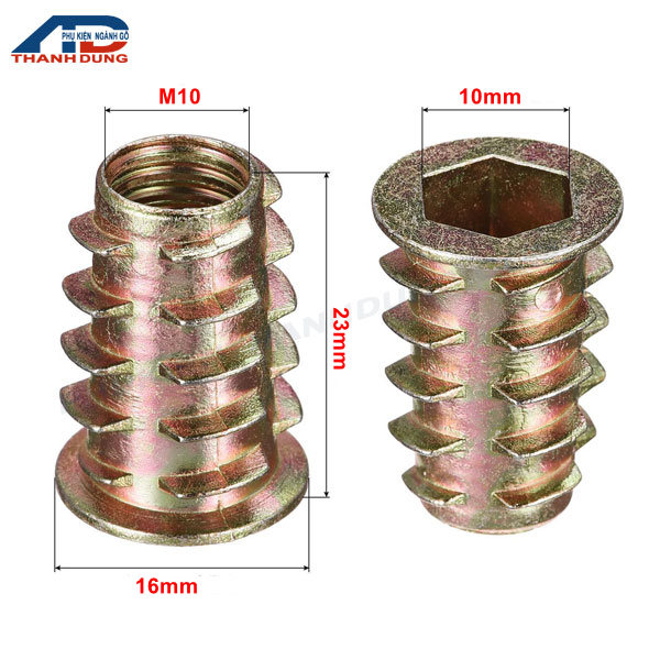Ốc cấy có vành m10x25