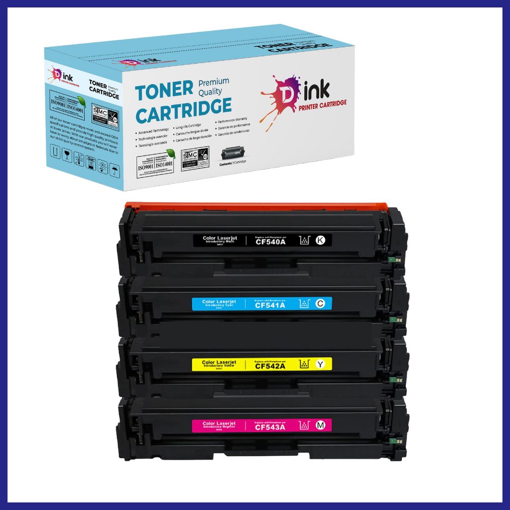 Hộp mực in laser màu cf540a-cf541a-cf542a-cf543a hộp mực máy in hp color laserjet pro m254dw, mfp m280nw, mfp m281fdn