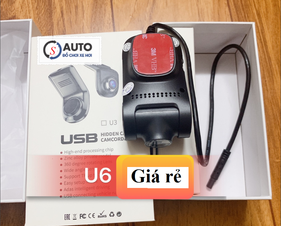 Camera hành trình u6 dùng cho xe hơi, camera o to, nội thất ô tô sử dụng màn hình dvd android