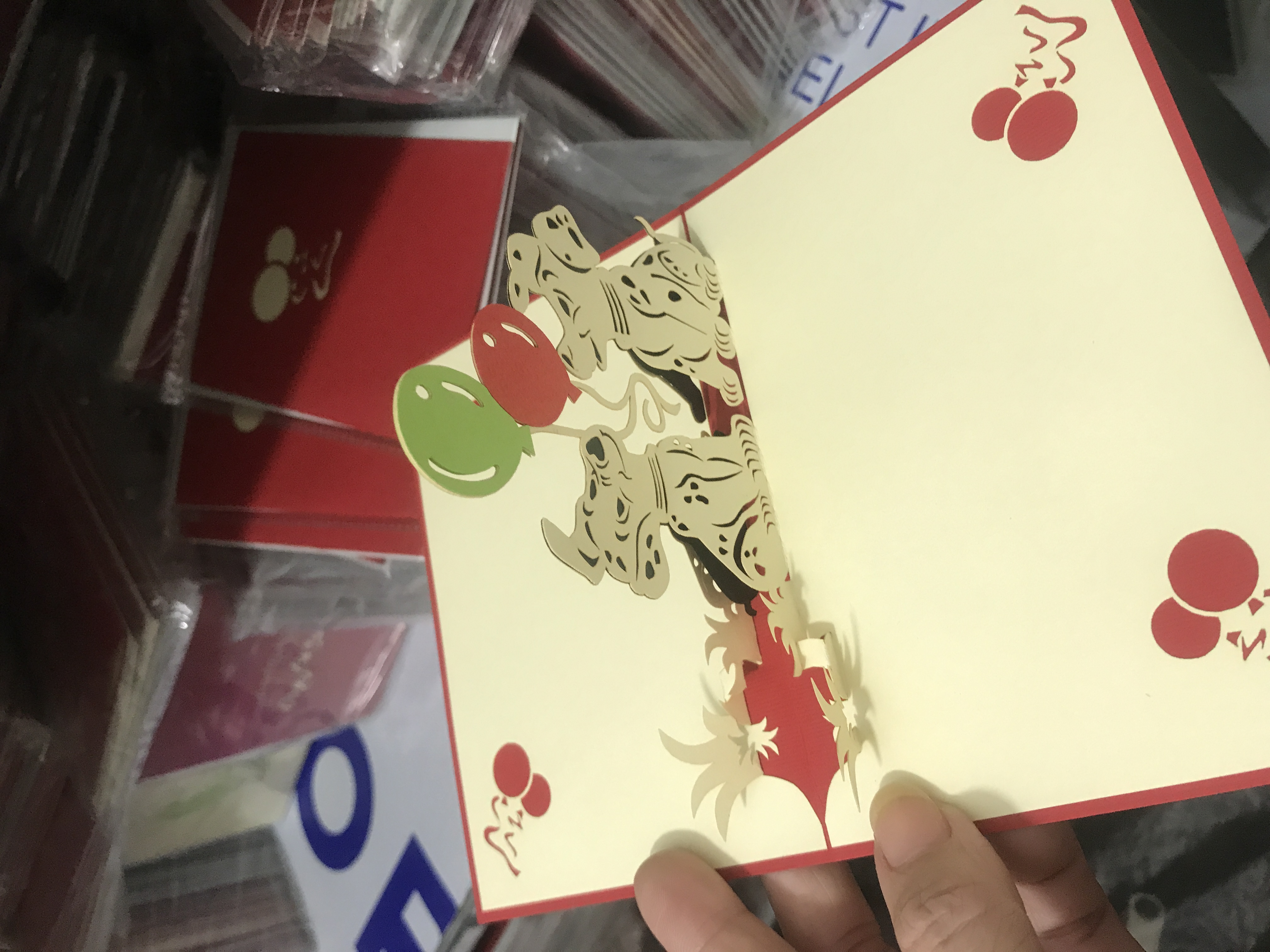 Chó đốm - dog - sinh nhật - birthday - thiệp 3d