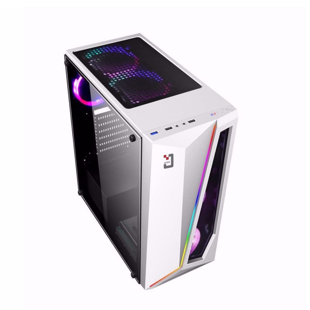 Case – vỏ máy tính jetek g9321w/b led rgb