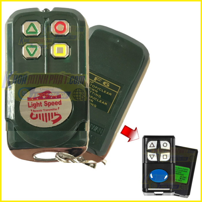 Chìa khoá remote cửa cuốn ch f6, s89, v6, f9