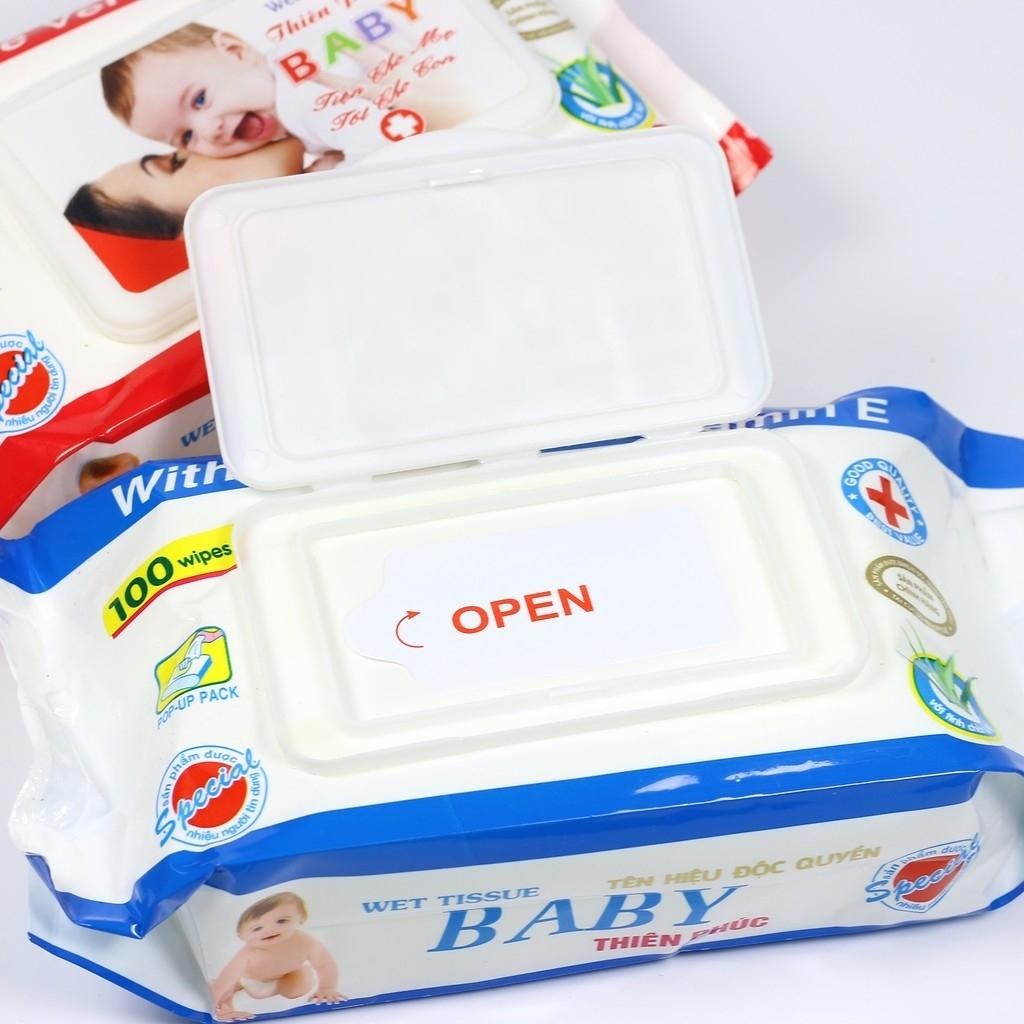 Khăn ướt phú đạt gói 100 tờ - 1 gói khăn ướt