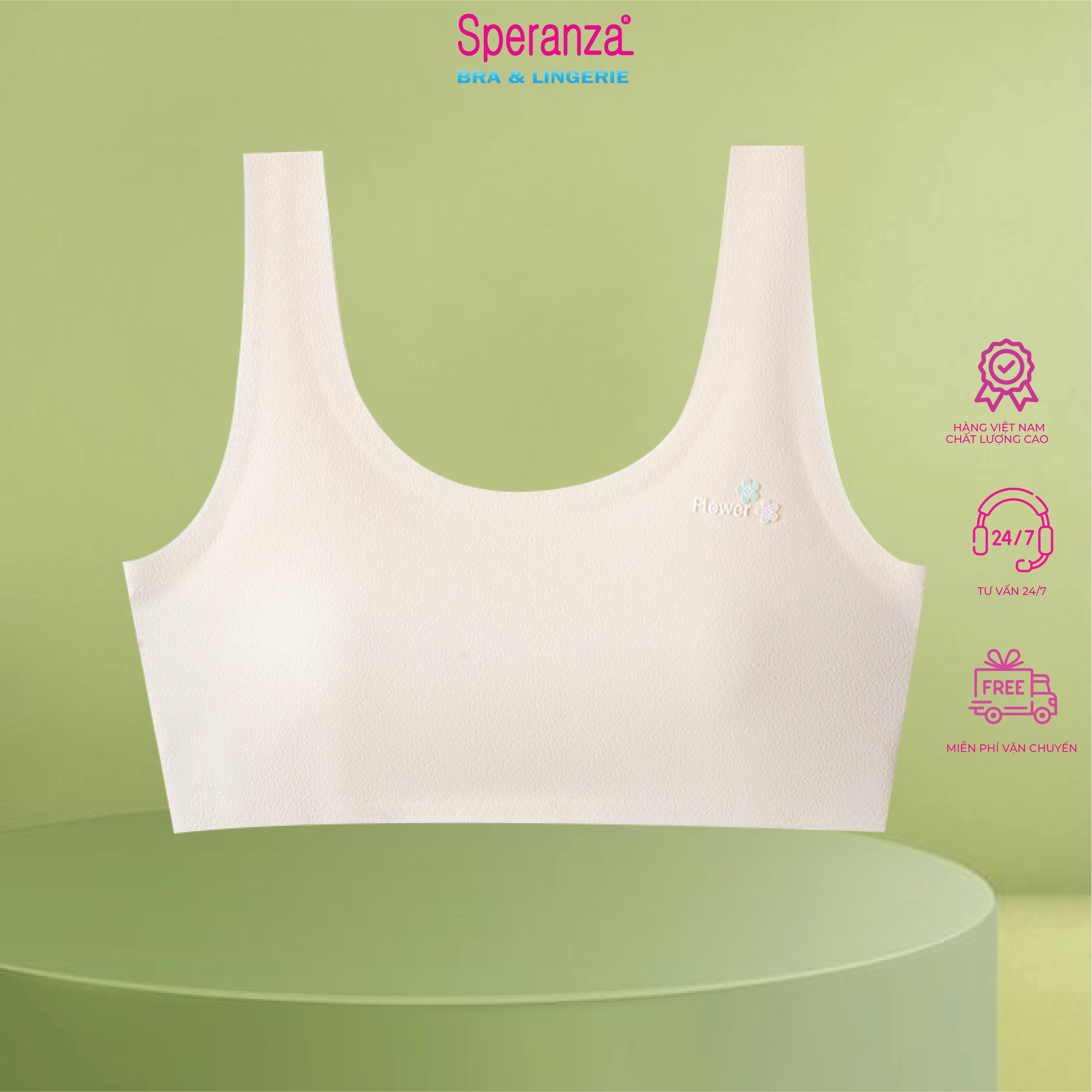 Áo lót học sinh Speranza, Chất liệu su cao cấp không đường may tinh tế, giành cho bé gái từ 6 đến 12 tuổi SPAL1002SH