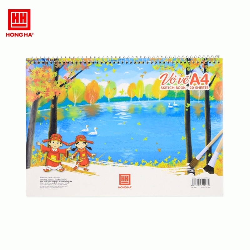 Vở vẽ A4 Hồng Hà lò xo 20 tờ THẾ GIỚI VĂN PHÒNG PHẨM ĐỒ DÙNG HỌC SINH GIÁ RẺ #12 Vở vẽ A4 Hồng Hà lò xo 20 tờ THẾ GIỚI VĂN PHÒNG PHẨM ĐỒ DÙNG HỌC SINH GIÁ RẺ