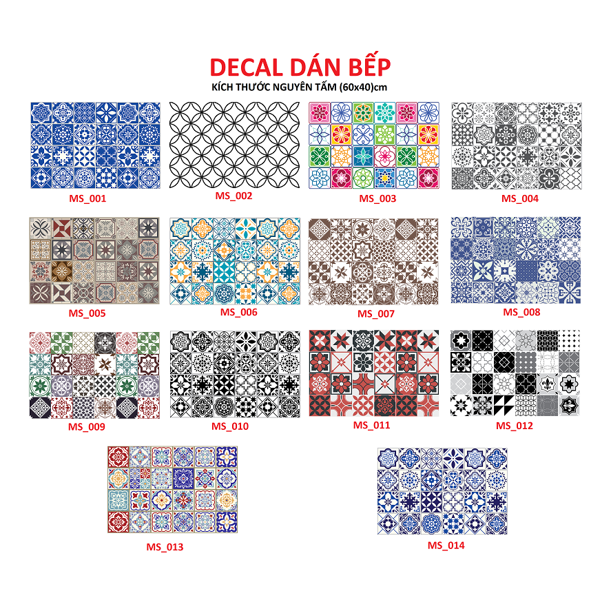 Dán bếp gạch bông cổ điển cm - tổng hợp mẫu - thuthaodecor