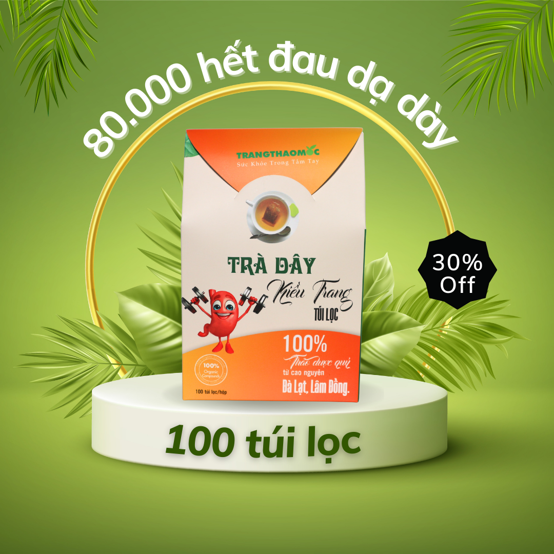 Trà dây túi lọc 100 túi lọc trà dây kiều trang - dạ dày sẽ khỏe