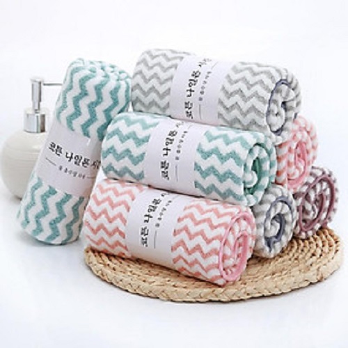 Khăn mặt 5 tấc kích thước 30x50cm mềm mại, không phai màu xù lông
