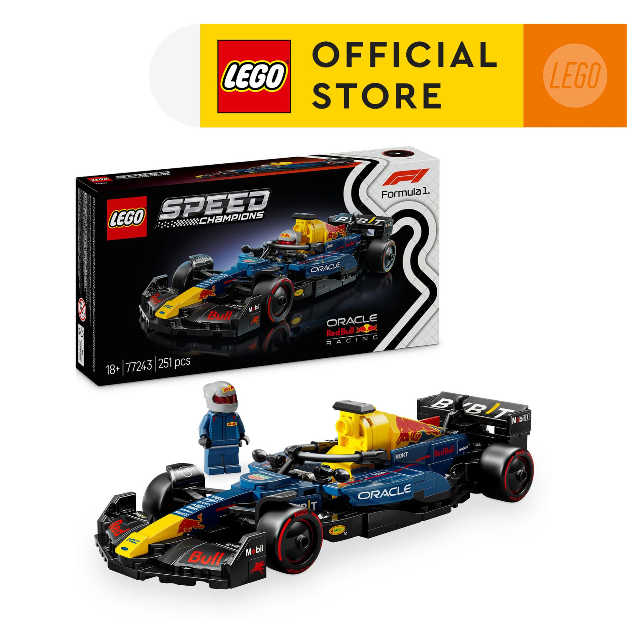  LEGO SPEED CHAMPIONS 77243 Đồ Chơi Lắp Ráp Xe Đua Oracle Red Bull Rb20 F1  251 chi tiết  