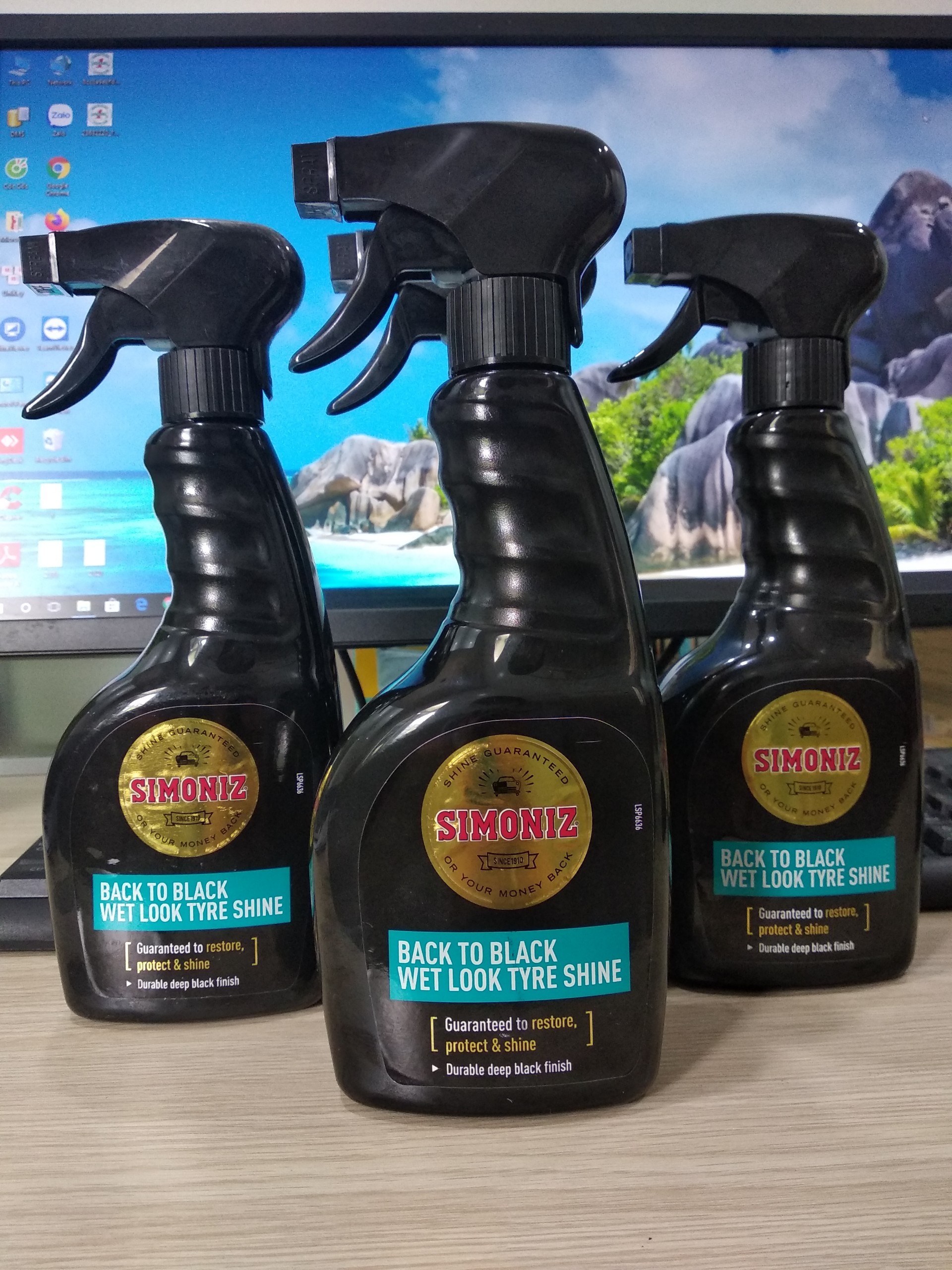 Hcm - xịt bóng vỏ xe - simoniz