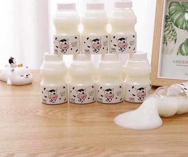 Slime Hình Chai Nước Bò Sữa Đồ Chơi Slam Gudetama