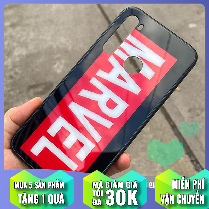 Ốp lưng cho Xiaomi Redmi Note 8 gương hình Marvel