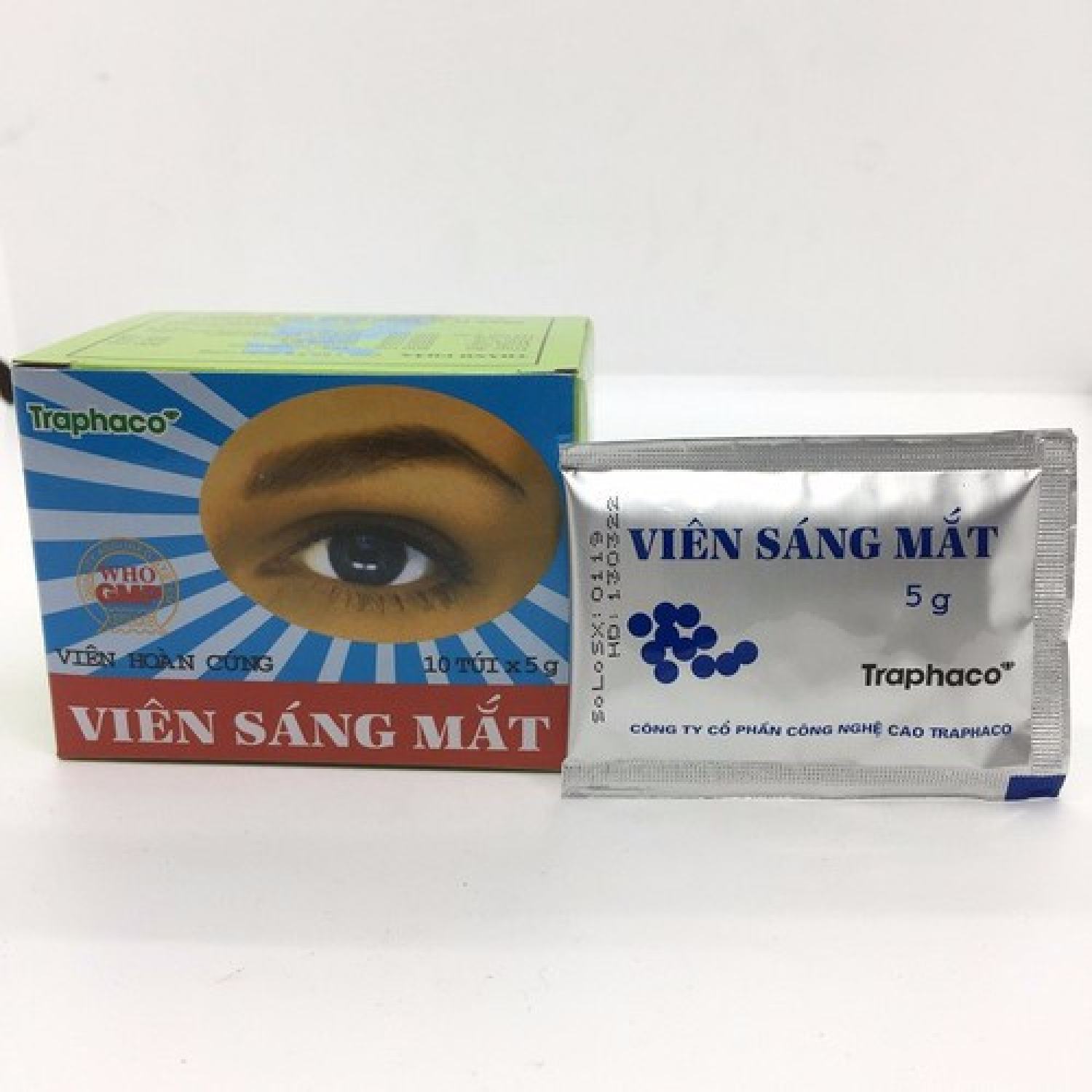 Viên Sáng Mắt Traphaco 10 túi x 5g viên hoàn cứng