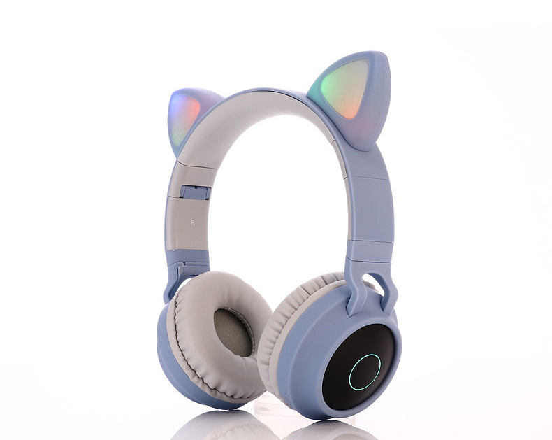 Tai Nghe Mèo Bluetooth, Headphone Tai Mèo Dễ Thương Có Mic,Âm Bass Mạnh Mẽ BT028C