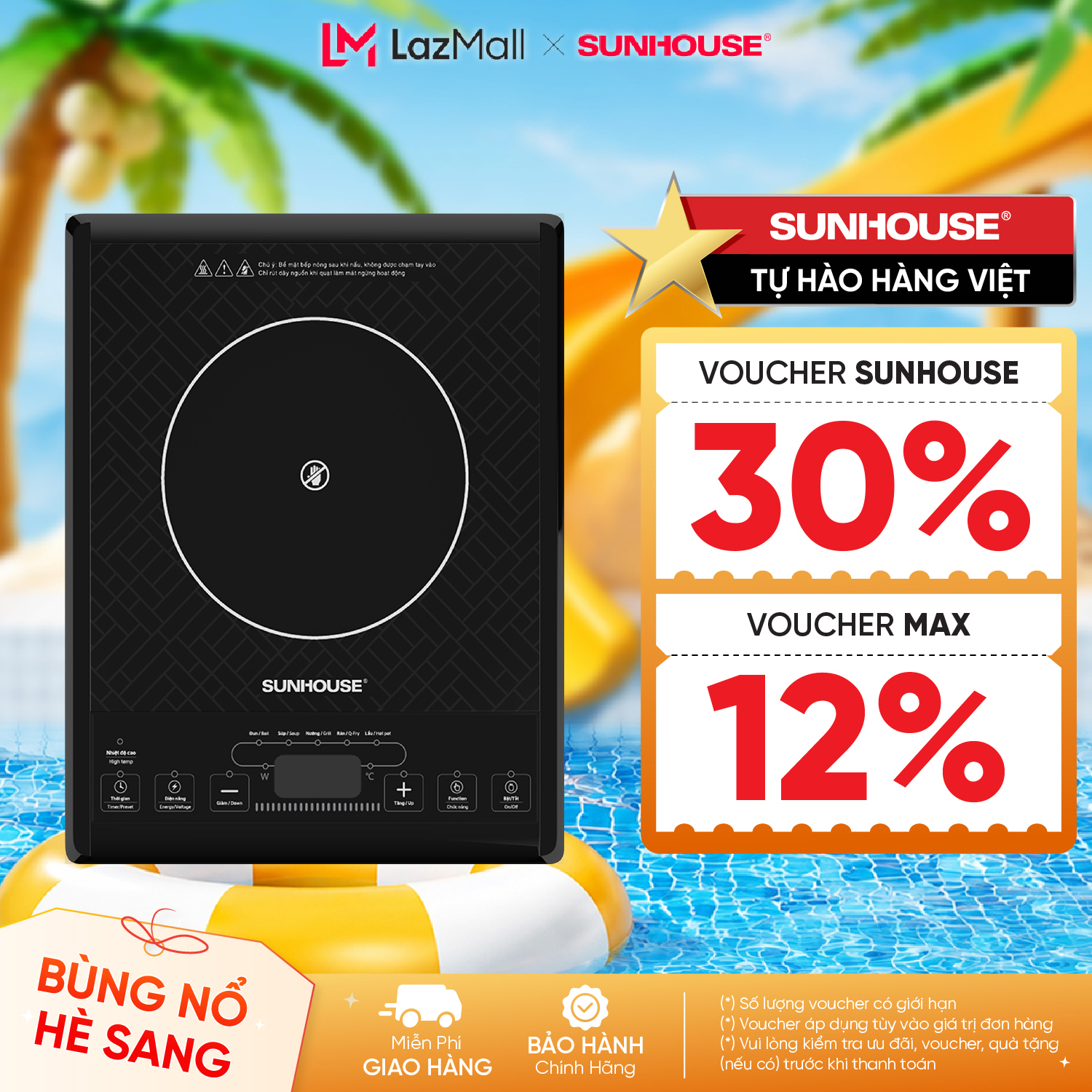 Bếp hồng ngoại cơ Sunhouse SHD6011 (Đen)