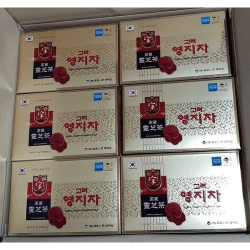 Hộp trà nấm linh chi thượng hạng hàn quốc 100 gói