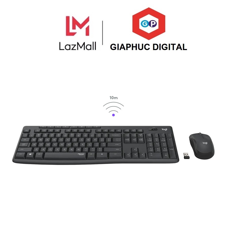 Bộ bàn phím chuột không dây Logitech MK295