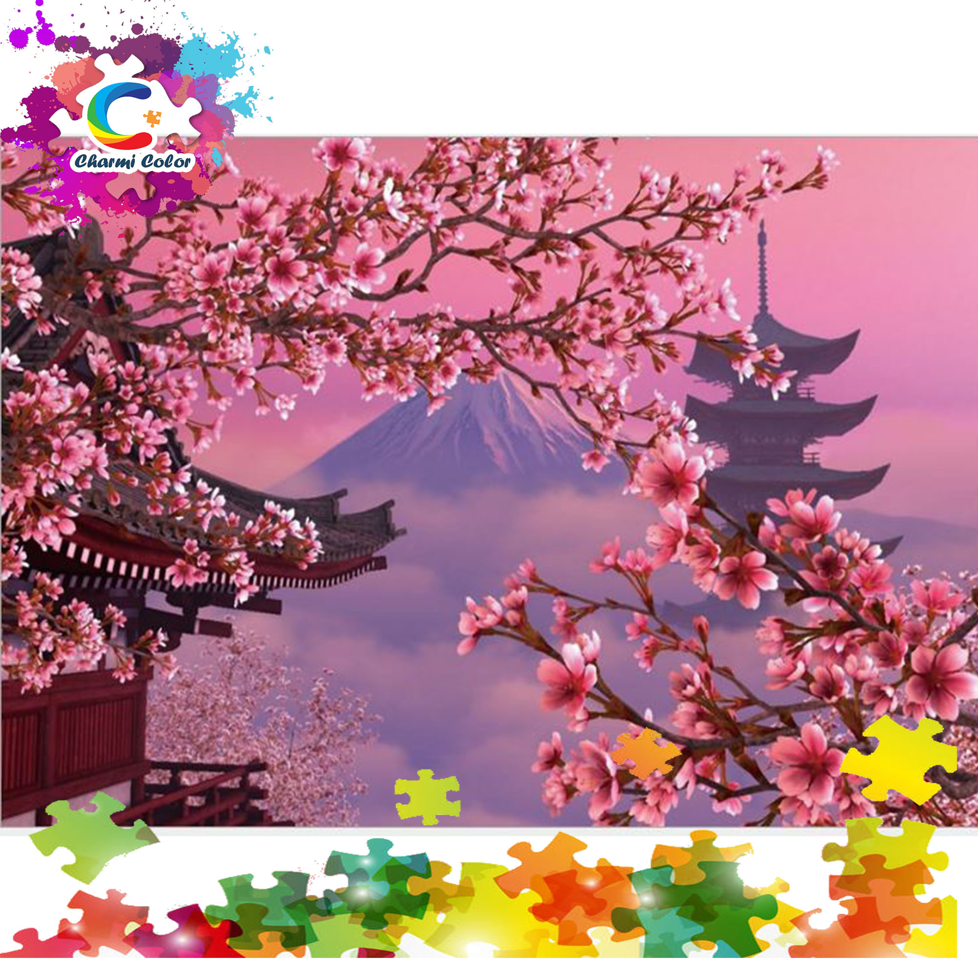 [HCM]Tranh ghép hình 1000 miếng gỗ - 3D cảnh vật đồ họa