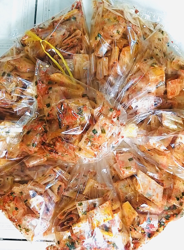 Bánh tráng cuộn sa tế hành ruốc cực ngon- 10 bịch/5 bịch/1 bịch