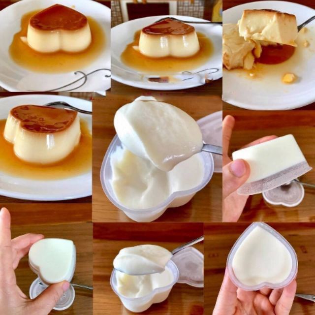 Hộp Bánh Flan ( Caramen) Hình Trái Tim (50 Hộp)