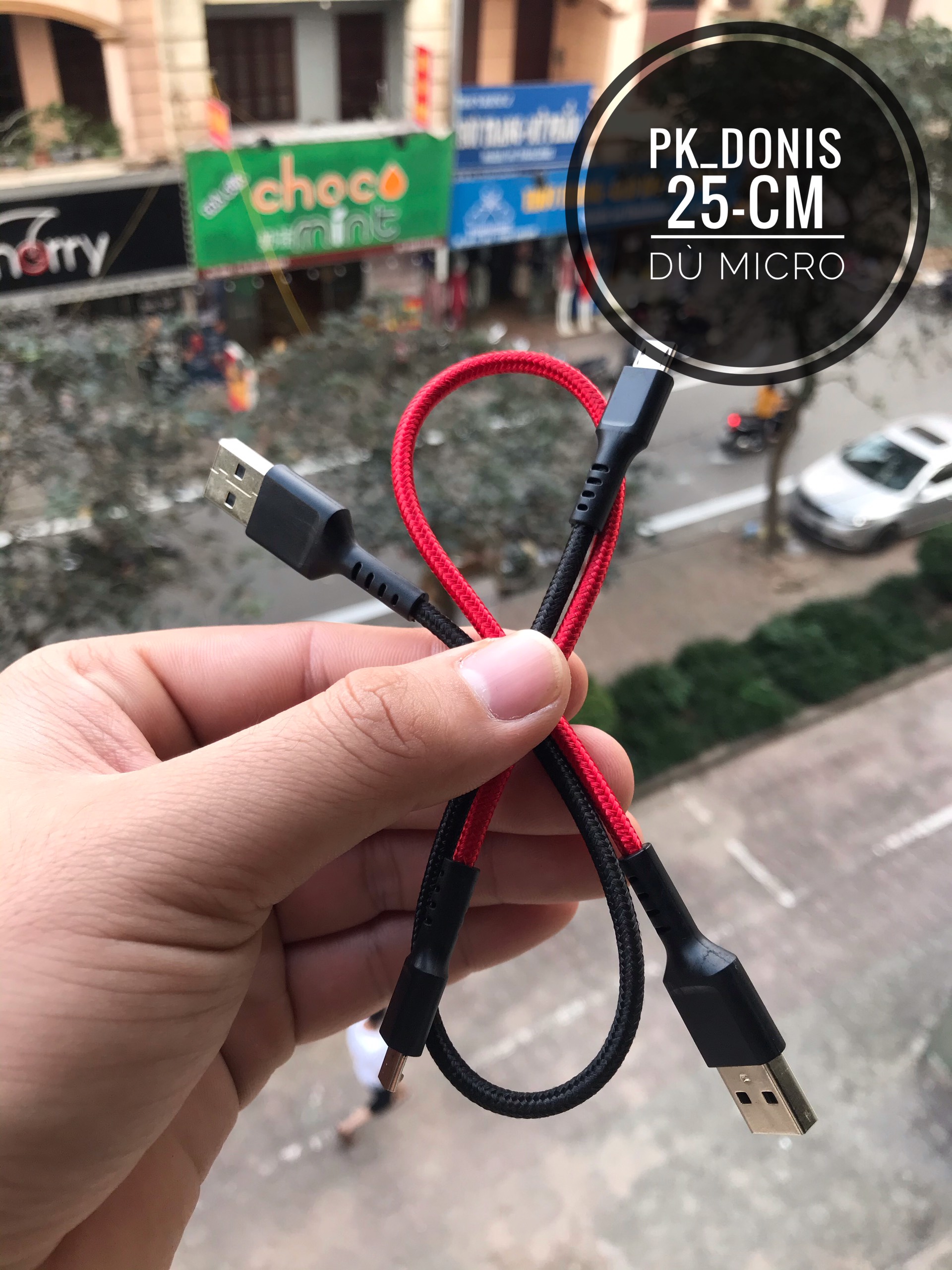 Cáp dù chân micro dài 25cm