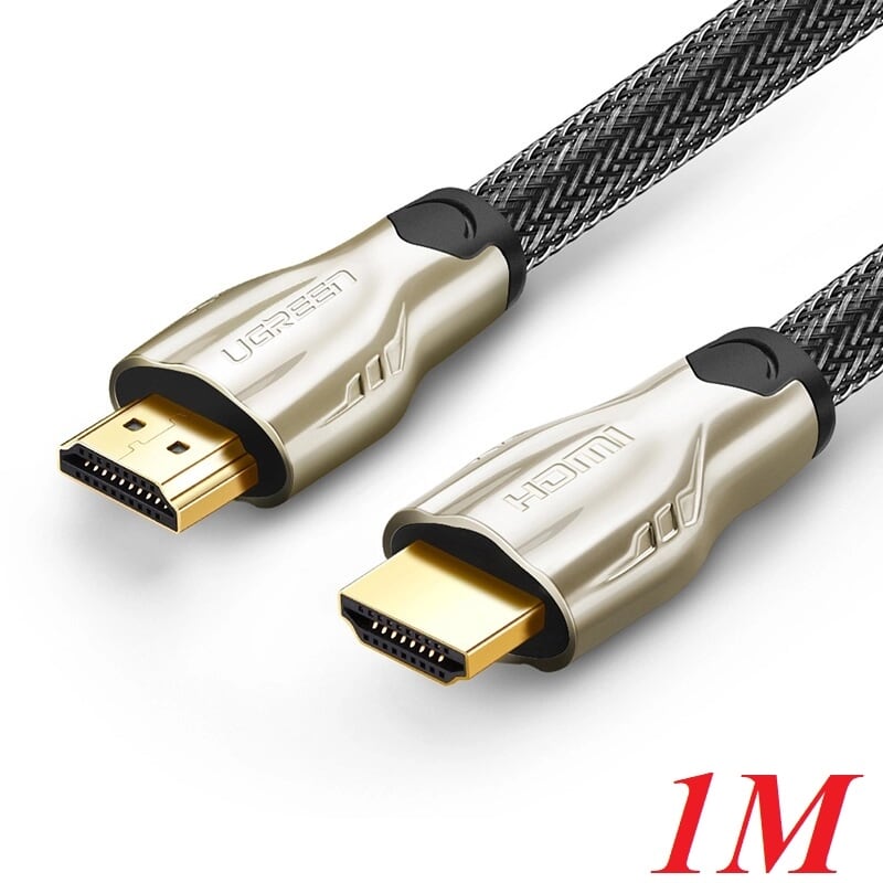 Ugreen 11189 1m màu đen cáp tín hiệu hdmi vỏ bọc lưới cao cấp hd102