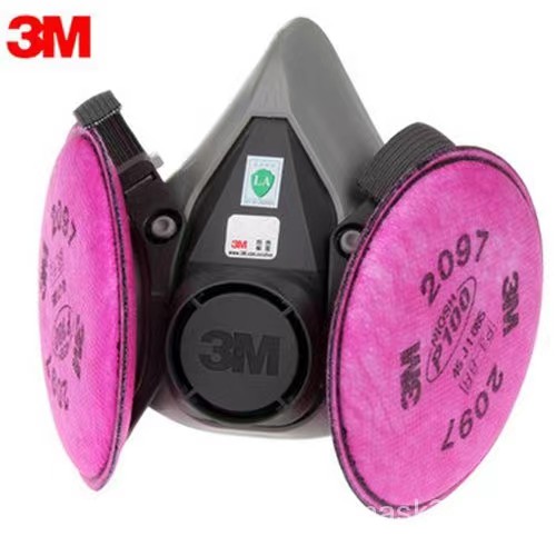 Full bộ mặt nạ 2 phin 3m 6200 lọc bụi, virus dùng phin 3m 2097 lọc hơi hữu cơ, bụi dầu, bụi siêu mịn
