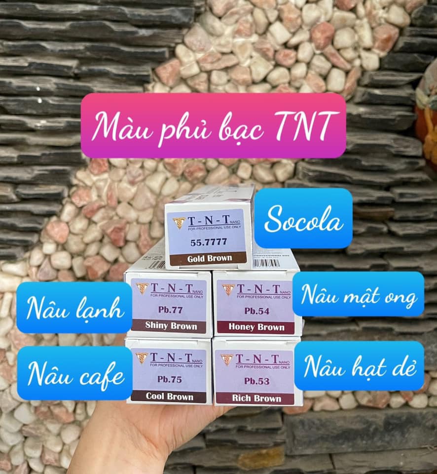 Thuốc Nhuộm tóc TNT. phủ bạc tóc màu thời trang, ăn bạc 100%. Màu lên chuẩn, Không bị xót rát da đầu, bóng mềm tóc. Mùi thơm_Hair forever love