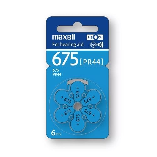 Pin máy trợ thính maxell pr44 1,45v hàng chính hãng