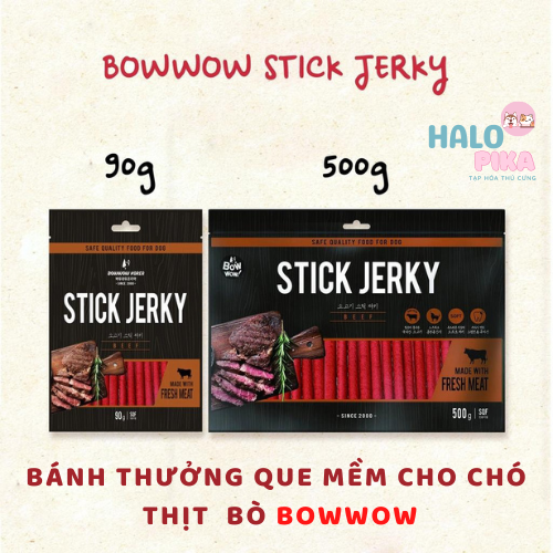 Bánh thưởng que mềm cho chó thịt bò bowwow