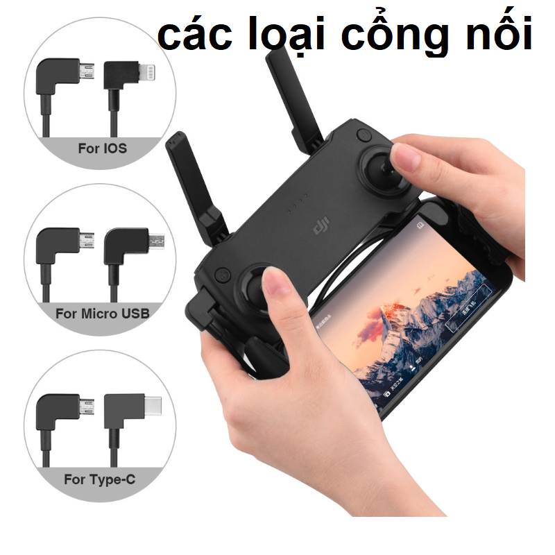 Cáp kết nối flycam DJI mini 4pro air3 3class 3pro, mini2, 2SE mini SE, Mavic Air 2, air 2S mavic 3 mini 4k dài 30cm