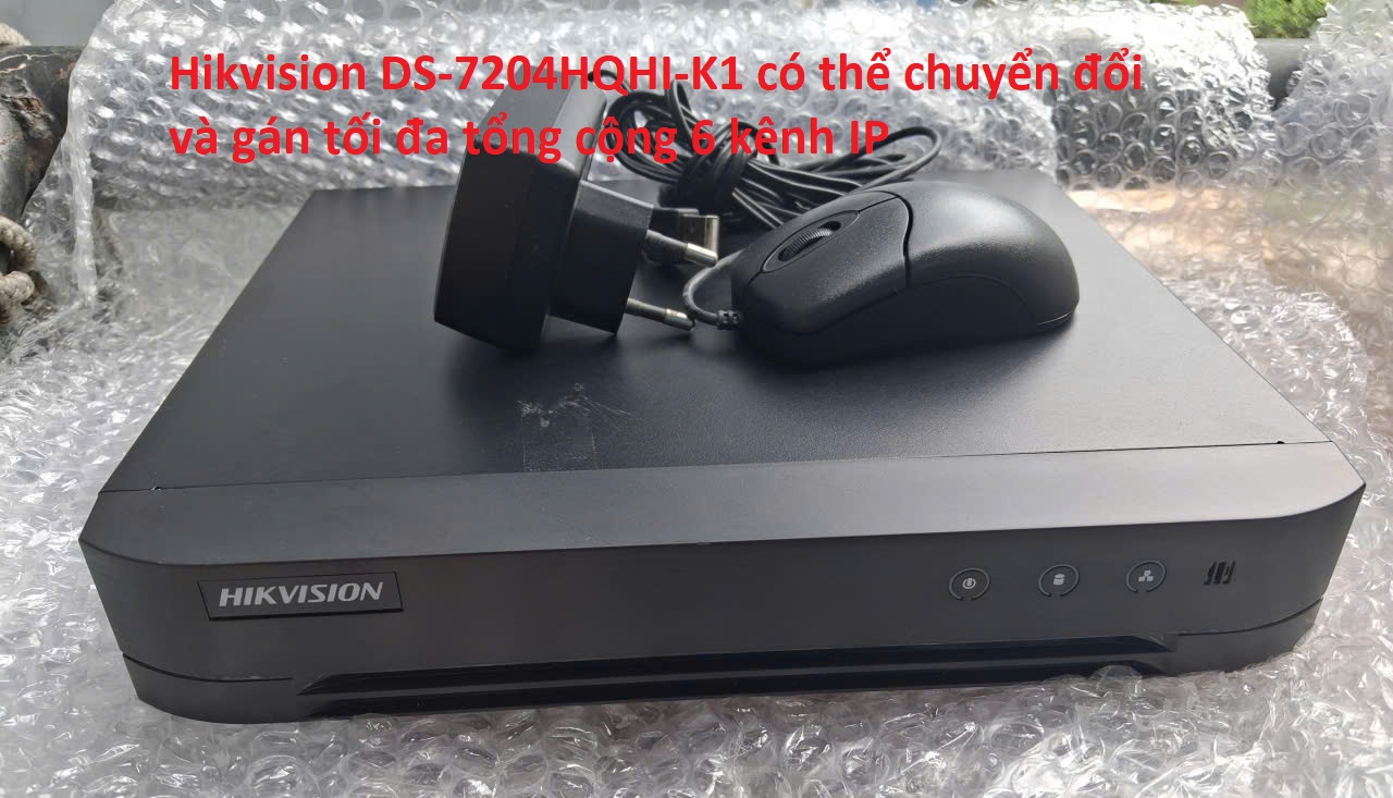 Đầu ghi 4.8 kênh hikvision DS-7204HGHI-K1, sẵn mk