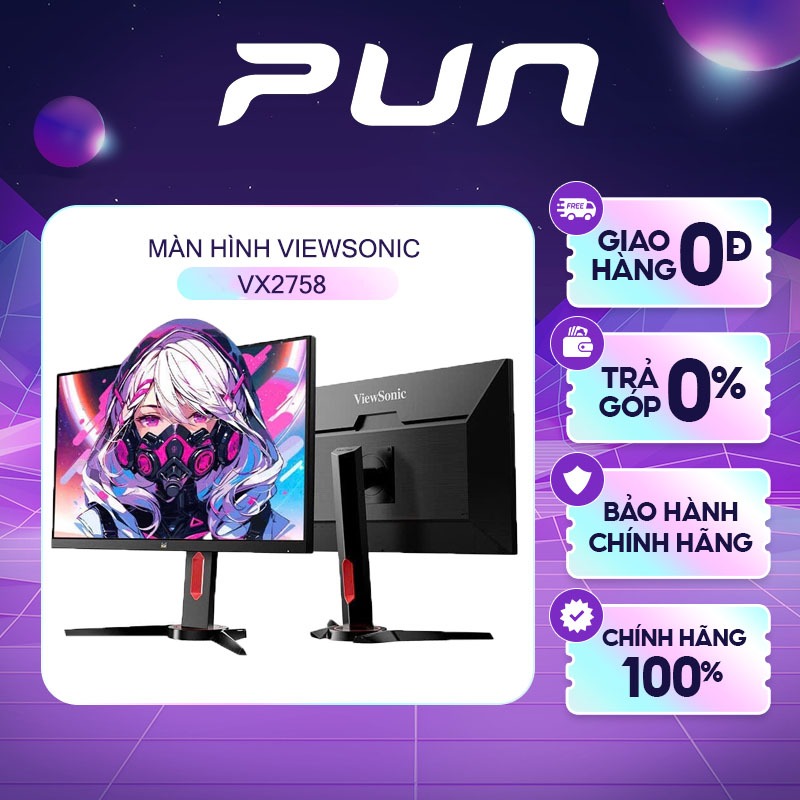 Màn hình ViewSonic VX2758-2K-PRO-8 27inch 2K 180hz (27''/NanoIPS/2K/180Hz/1ms/FreeSync) Hàng chính h