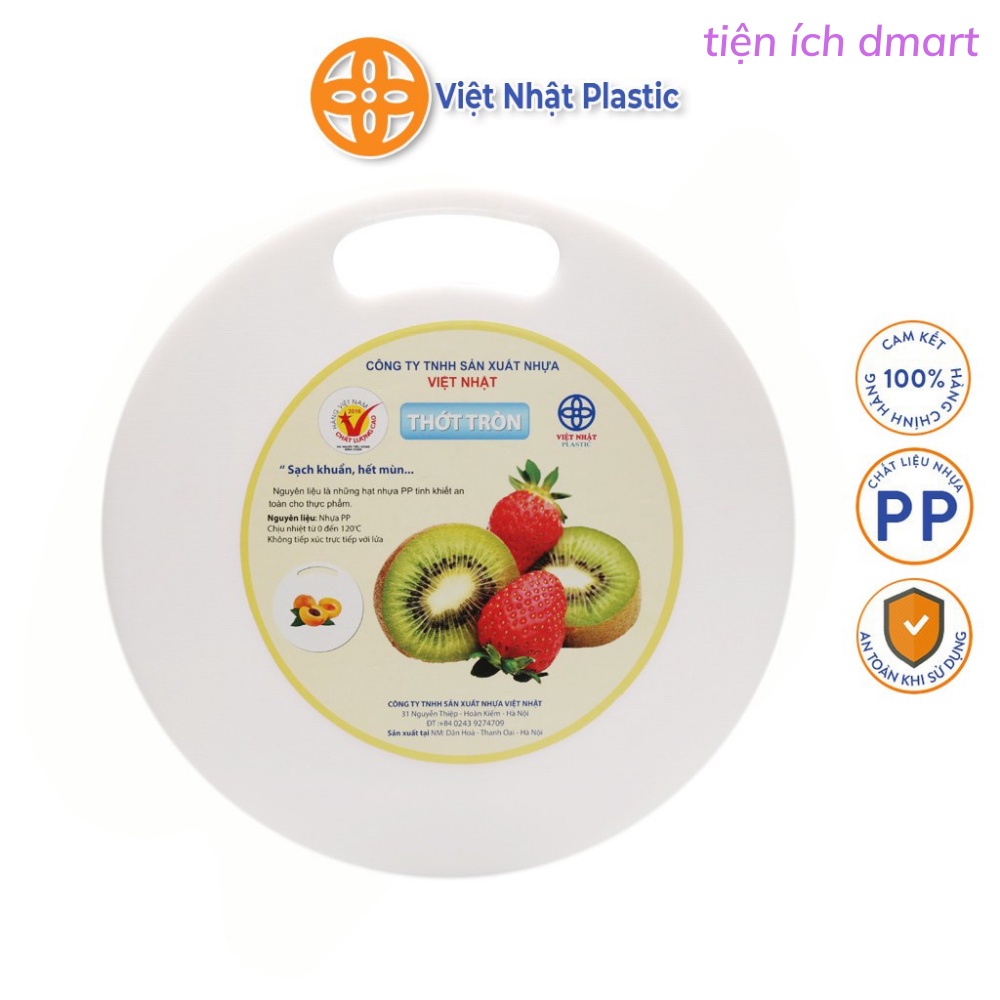 Thớt tròn nhựa Việt Nhật kháng khuẩn cao cấp