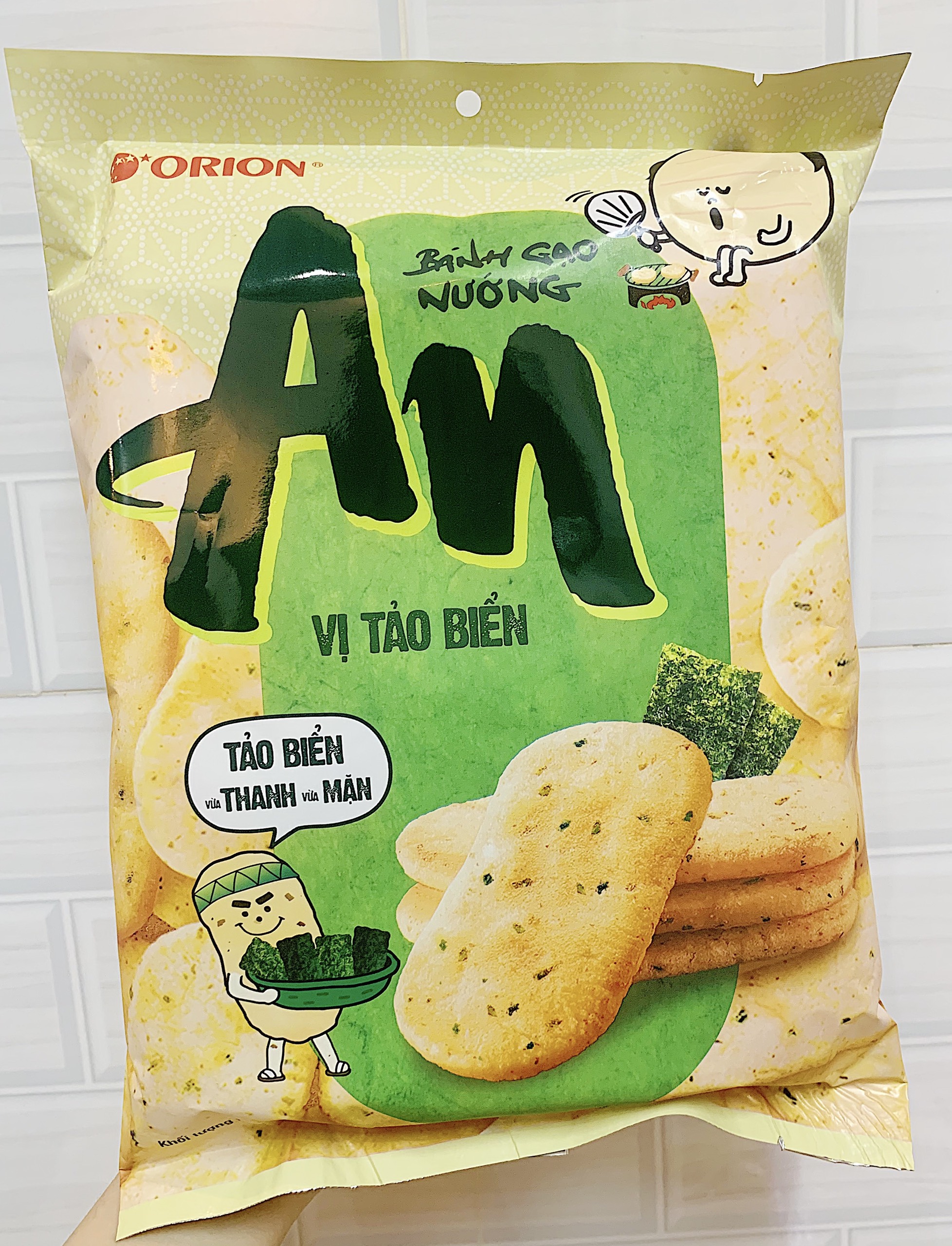 (DATE MỚI NHẤT: 8/9/2025) LẺ 1BỊCH BÁNH GẠO NƯỚNG AN 4VỊ TỰ NHIÊN, TẢO BIỂN, CÁ NHẬT, KHOAI TÂY PHÔ MAI