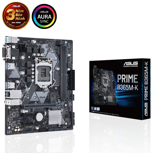 Mainboard asus prime b365m-k - đã qua sử dụng