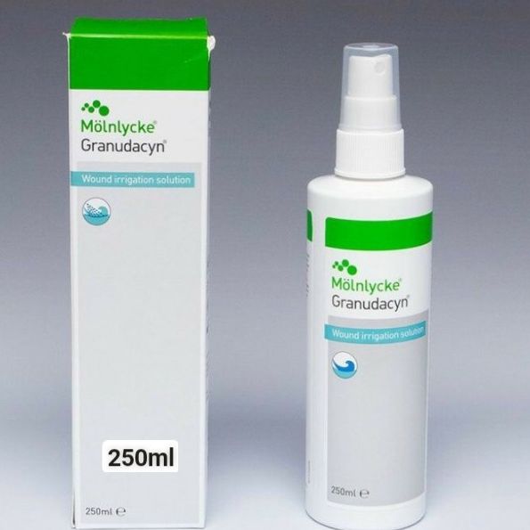 Dung dịch rửa vết thương granudacyn®, hãng molnlycke – thụy điển