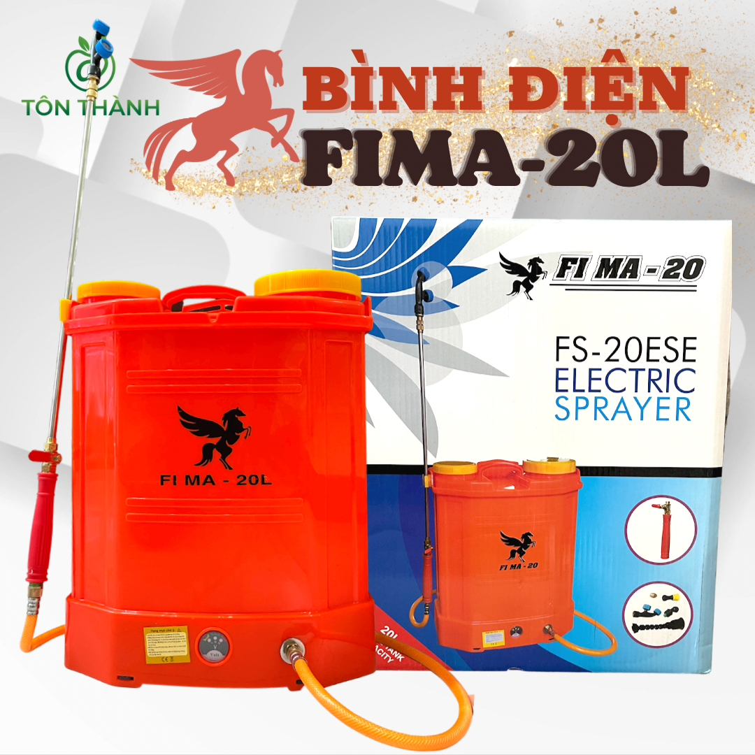 Bình xịt điện fima 20l 12v8ah 12v12ah 1 bơm 2 bơm cao cấp chuyên dùng phun t.h.u.ố.c trừ sâu, tưới cây làm vườn
