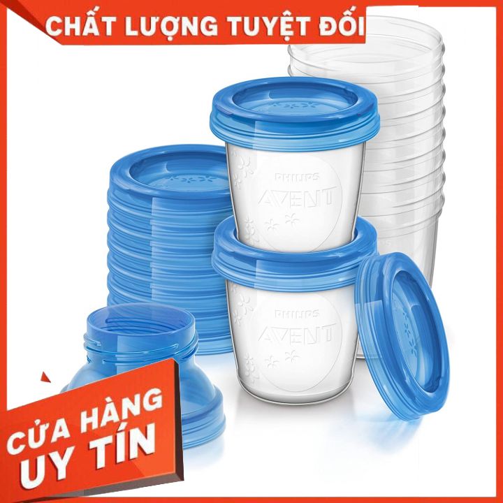 Cốc trữ sữa hoặc thức ăn dặm avent 180ml - 1 cốc